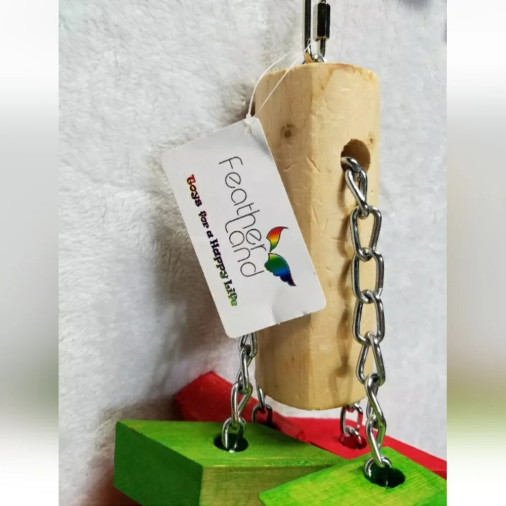 **Feather Land Bird Parrot Chewing Wood Toy Extra Large